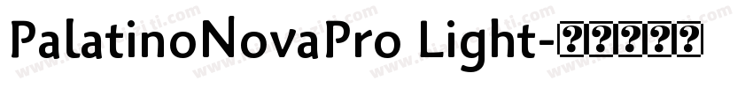 PalatinoNovaPro Light字体转换